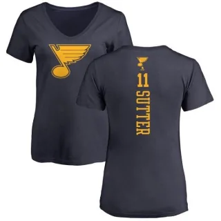 Brian Sutter Women's St. Louis Blues One Color Backer T-Shirt - Navy