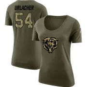 Brian Urlacher Women's Chicago Bears Salute to Service Olive Legend Scoop Neck T-Shirt