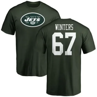 Brian Winters New York Jets Name & Number Logo T-Shirt - Green