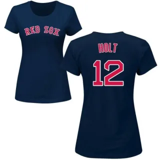 Brock Holt Women's Boston Red Sox Name & Number T-Shirt - Navy