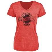 Brock McGinn Women's Carolina Hurricanes Insignia Tri-Blend T-Shirt - Red