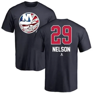 Brock Nelson New York Islanders Name and Number Banner Wave T-Shirt - Navy