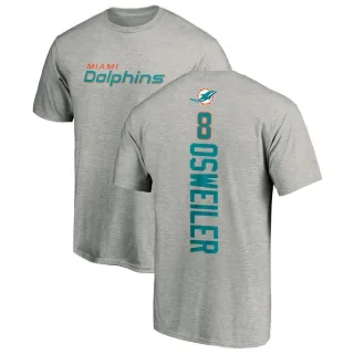 Brock Osweiler Miami Dolphins Backer T-Shirt - Ash