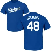 Brock Stewart Los Angeles Dodgers Name & Number T-Shirt - Royal