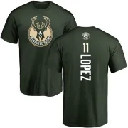 Brook Lopez Milwaukee Bucks Green Backer T-Shirt