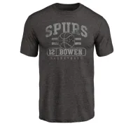 Bruce Bowen San Antonio Spurs Black Baseline Tri-Blend T-Shirt