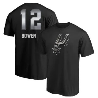 Bruce Bowen San Antonio Spurs Black Midnight Mascot T-Shirt