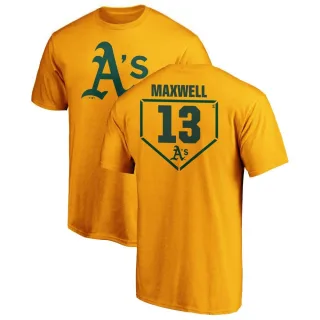 Bruce Maxwell Oakland Athletics RBI T-Shirt - Gold