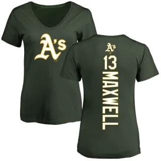 Bruce Maxwell Women's Oakland Athletics Backer Slim Fit T-Shirt - Green