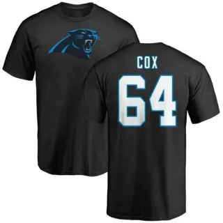 Bryan Cox Carolina Panthers Name & Number Logo T-Shirt - Black