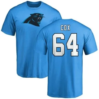 Bryan Cox Carolina Panthers Name & Number Logo T-Shirt - Blue