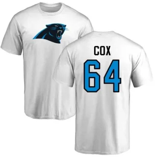 Bryan Cox Carolina Panthers Name & Number Logo T-Shirt - White