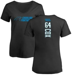 Bryan Cox Women's Carolina Panthers Backer Slim Fit T-Shirt - Black