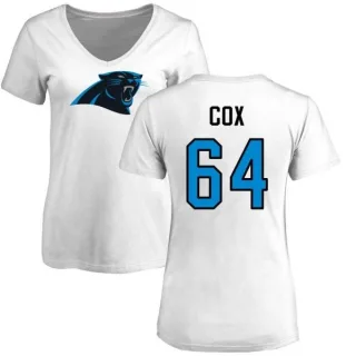 Bryan Cox Women's Carolina Panthers Name & Number Logo Slim Fit T-Shirt - White