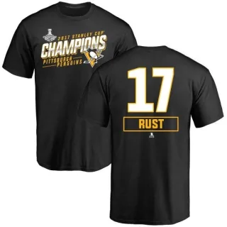 Bryan Rust Pittsburgh Penguins 2017 Stanley Cup Champions Extra T-Shirt
 - Black