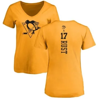 Bryan Rust Women's Pittsburgh Penguins One Color Backer T-Shirt - Gold