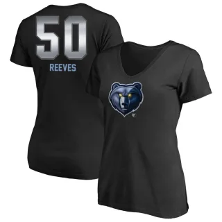 Bryant Reeves Women's Memphis Grizzlies Black Midnight Mascot T-Shirt