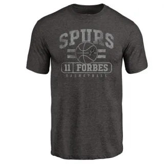 Bryn Forbes San Antonio Spurs Black Baseline Tri-Blend T-Shirt