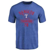 Bubba Thompson Texas Rangers Base Runner Tri-Blend T-Shirt - Royal