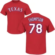 Bubba Thompson Texas Rangers Name & Number T-Shirt - Red