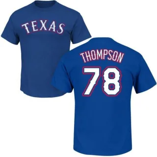 Bubba Thompson Texas Rangers Name & Number T-Shirt - Royal