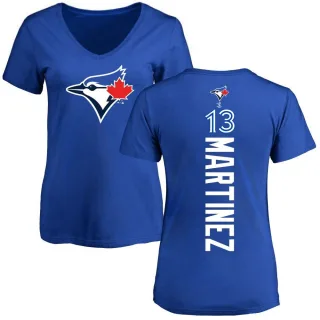 Buck Martinez Women's Toronto Blue Jays Backer Slim Fit T-Shirt - Royal