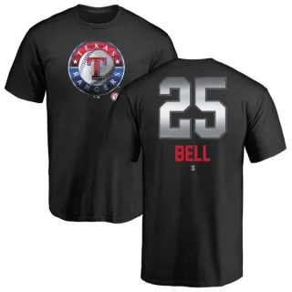 Buddy Bell Texas Rangers Midnight Mascot T-Shirt - Black