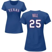 Buddy Bell Women's Texas Rangers Name & Number T-Shirt - Royal