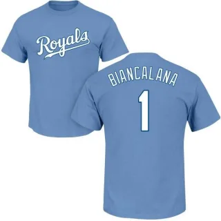 Buddy Biancalana Kansas City Royals Name & Number T-Shirt - Light Blue