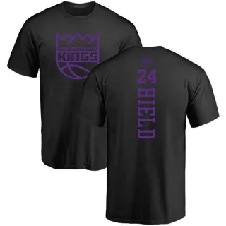 Buddy Hield Sacramento Kings Black One Color Backer T-Shirt