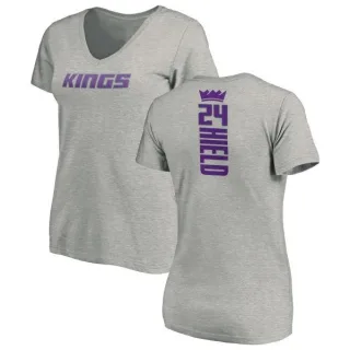 Buddy Hield Women's Sacramento Kings Ash Backer T-Shirt