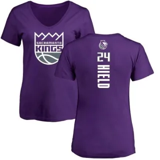 Buddy Hield Women's Sacramento Kings Purple Backer T-Shirt