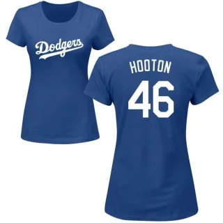 Burt Hooton Women's Los Angeles Dodgers Name & Number T-Shirt - Royal