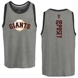 Buster Posey San Francisco Giants Backer Tri-Blend Tank - Heathered Gray