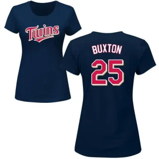 Byron Buxton Women's Minnesota Twins Name & Number T-Shirt - Navy