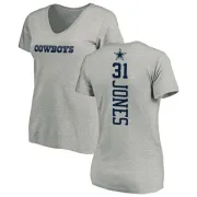 Byron Jones Women's Dallas Cowboys Backer Slim Fit T-Shirt - Ash