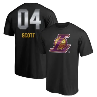 Byron Scott Los Angeles Lakers Black Midnight Mascot T-Shirt