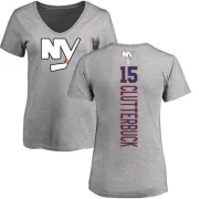 Cal Clutterbuck Women's New York Islanders Backer T-Shirt - Ash