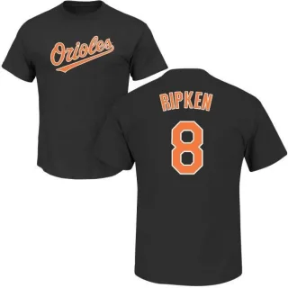 Cal Ripken Baltimore Orioles Name & Number T-Shirt - Black
