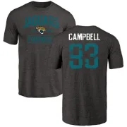 Calais Campbell Jacksonville Jaguars Black Distressed Name & Number Tri-Blend T-Shirt