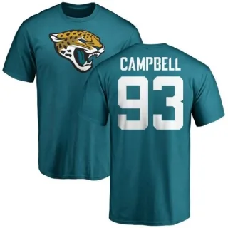Calais Campbell Jacksonville Jaguars Name & Number Logo T-Shirt - Teal