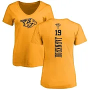 Calle Jarnkrok Women's Nashville Predators One Color Backer T-Shirt - Gold