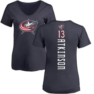 Cam Atkinson Women's Columbus Blue Jackets Backer T-Shirt - Navy