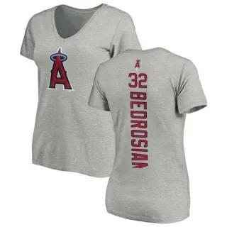 Cam Bedrosian Women's Los Angeles Angels of Anaheim Backer Slim Fit T-Shirt - Ash