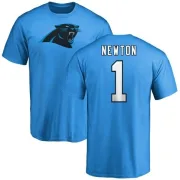 Cam Newton Carolina Panthers Name & Number Logo T-Shirt - Blue