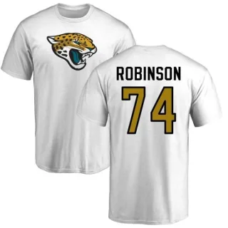 Cam Robinson Jacksonville Jaguars Name & Number Logo T-Shirt - White