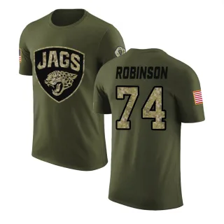 Cam Robinson Jacksonville Jaguars Olive Salute to Service Legend T-Shirt