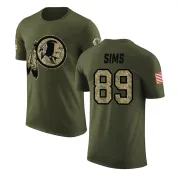 Cam Sims Washington Redskins Olive Salute to Service Legend T-Shirt