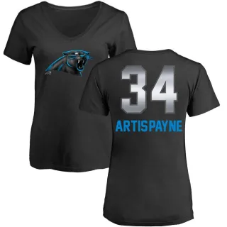 Cameron Artis-Payne Women's Carolina Panthers Midnight Mascot T-Shirt - Black