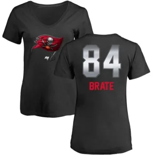 Cameron Brate Women's Tampa Bay Buccaneers Midnight Mascot T-Shirt - Black